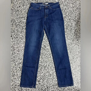 Carhartt Womens Sz 8 Tall Rugged Flex Relaxed Fit Jean Stretch Blue BD5383-W